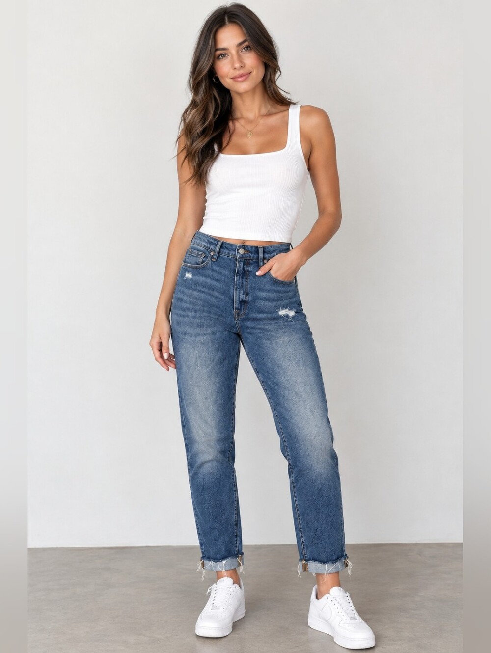 Good American Classic Released Hem Jeans Size 10/30